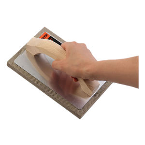 Truelle à plâtre en caoutchouc EVA haute densité avec manche en bois, éponge à béton, flotteur à carrelage, truelle à jointoiement, truelle en aluminium - Product Image 6