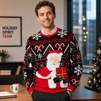 Pulls d'hiver en gros à col rond tricotés pour hommes – Vêtements d'extérieur tendance – Pull de Noël