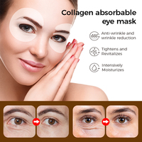 Masque pour les yeux de nuit absorbable au collagène Bio-Collagène Soluble Rides profondes Lifting Patchs pour les yeux