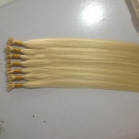 Vente en gros Top Qualité 20 Pouces Soyeux Vague Droite Nano Anneau Vraie Vierge Remy Extensions de Cheveux Toutes Les Couleurs