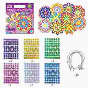 Craft Birthday Classroom Family Rewards Make Your Own Tags <b>Bookmarks</b> Diy Mosaic Laser Sticker for Toddlers - Product Image 4