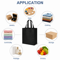 Sac fourre-tout non tissé personnalisé avec logo, fermeture à bouton, réutilisable, écologique, à soufflets, pour le shopping, faible MOQ 1000