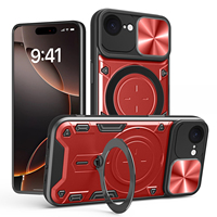 Nouvelle Coque de Téléphone Magnétique Tendance avec Support pour iPhone 16E, Protection Antichoc de l'Objectif, Vente en Gros Directe Usine Transfrontalière