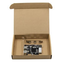 Kartu Ekspansi Adaptor PCIE 2-Port PS2 Bersertifikasi RoHS MEO Brand dengan Konektor Daya 4 Pin untuk Keyboard dan Mouse