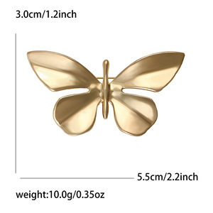 Broche de Mariposa Elegante, Broche de Insecto de Aleación Chapado en Oro Personalizado de Lujo, Regalo para Fiestas - Product Image 2