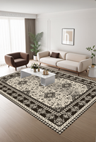 Tapis antidérapant tissé à la machine moderne de Style européen pour la maison salon Table basse salle à manger tapis de porte pour voyage