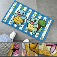 Tapis de zone doux et moderne en peluche à poils coupés, de haute qualité, au design anime tendance, tapis Pokémon personnalisé tufté à la main pour la décoration intérieure