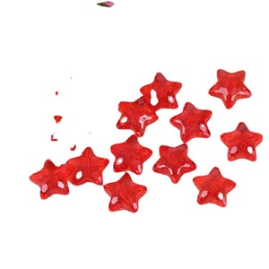 Cuentas de acrílico en forma de estrella transparentes con orificio recto para la fabricación de joyas 60T - Product Image 5