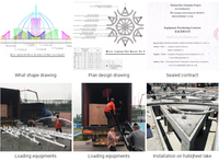 Projet de fontaine musicale interactive interactive pour enfants, à eau sèche, pour sol, avec design Mexique Dry Deck Dancing Fountain