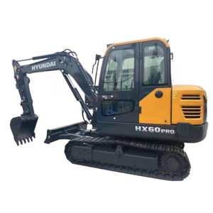 Mini-excavatrice hydraulique sur chenilles Hyundai Hx60 neuve d'occasion en bon état, 6 tonnes - Product Image 1