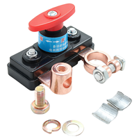 Interruptor de Desconexión de Batería de 12V-24V, Aislador de Batería Marino de Cobre, Interruptor de Corte de Energía Principal para Automóvil, Camión, RV, Barco