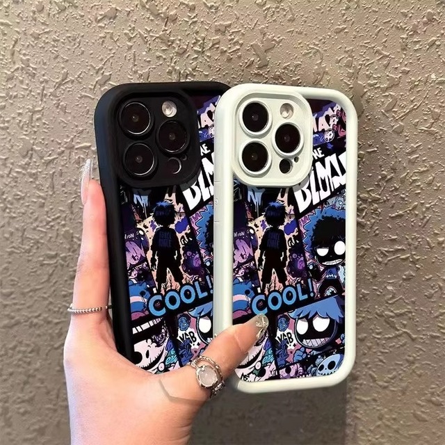 New Design Hip Hop Frosted Shockproof Phone Cover Case for Iphone 16 15 14 Pro Max Plus Manga Mobile Phone Case