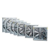 Ventilateur d'extraction axial mural industriel en acier inoxydable à commande tactile 220V/380V, extracteur d'air puissant pour l'élevage de volailles