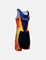 Combinaison de rameur personnalisée pour hommes, 100% polyester et élasthanne, impression par sublimation pour femmes