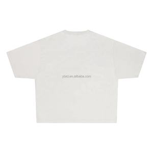 T-shirts courts Streetwear personnalisés Fournisseur de t-shirts imprimés à logo personnalisé, épaules tombantes et col rond - Product Image 3