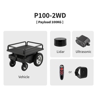 Robot de suivi intelligent automatique UWB à conception modulaire pour la manutention logistique en pente et à intensité élevée dans les plantations