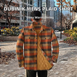 Chemise-veste Dubinik pour homme, veste épaisse, <span class=keywords><strong>surchemise</strong></span>, <span class=keywords><strong>manteau</strong></span> chaud doublé, décontracté - Product Image 2