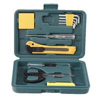 Ensemble de 11 outils portables comprenant des ciseaux, des pinces, un couteau utilitaire, des clés hexagonales
