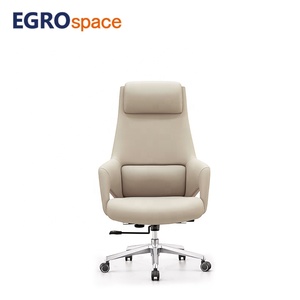 Chaise de bureau exécutive ergonomique réglable en cuir et bois EGROspace ES-ST-NC-1/3/5 EGROspace Cuir - Product Image 2