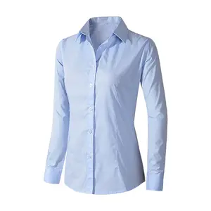 Прямая Заводская рубашка/блузка, свободные женские блузки на пуговицах и топы, повседневные рубашки с длинным рукавом для женщин