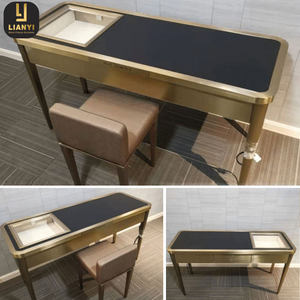 Table de négociation commerciale LIANYI, table d'exposition de bijoux sur mesure, comptoir d'exposition de sacs à main et de portefeuilles - Product Image 5