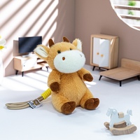 Peluche de vache des Highlands allongée et moelleuse, jouet en peluche pour enfants, cadeau