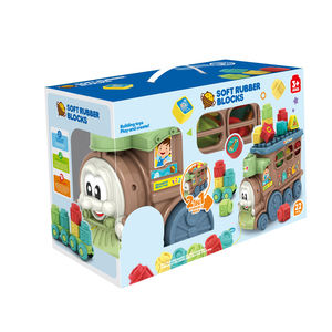 Bloques de Construcción de Partículas Grandes para Educación y Juego, Aprendizaje Temprano, Bloques de Construcción Grandes para Niños, Juguete de Tren para Armar - Product Image 4