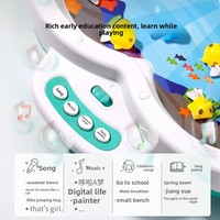 Juguete de Pesca Eléctrico de Plástico para Niños, Pista Multifuncional con Levitación Magnética, Música, Rompecabezas para Bebés, Juego Temprano para Padres e Hijos