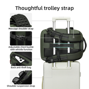 Zaino da Viaggio Espandibile Salvaspazio con Lucchetto TSA, Zaino Antifurto per Viaggi d'Affari, Borsa Ermetica con Compressione Sottovuoto - Product Image 6