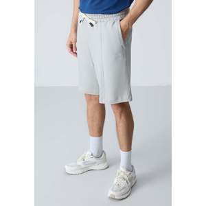 Shorts basiques pour hommes en coton texturé épais et doux, coupe standard - 81277 - Stone - Product Image 4