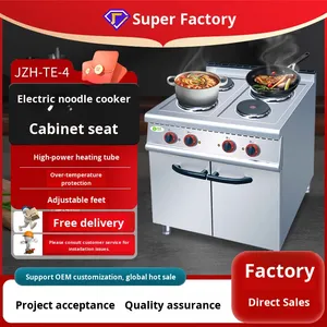 Dongpei JZH-TE-4 Bốn đầu dọc đa chức năng Bếp Nấu Ăn điện thương mại sử dụng thép không gỉ công suất cao 304 - Product Image 2