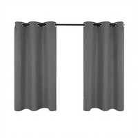 Rideaux occultants Deconovo à motif uni, 2 panneaux, à œillets, isolants thermiques, anti-bruit, coupe-vent, pour fenêtre de cuisine, super doux