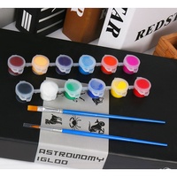 Kits de Mini peinture en acrylique pour enfants, par numéros, 12 couleurs, 5ml