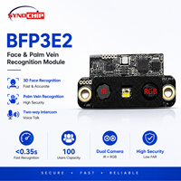 Module de reconnaissance faciale BFP3E2 DC4.5 12V avec interface UART, double objectif et détection IR RGB intégrée pour contrôle d'accès