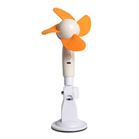 Ventilateur portable rechargeable 2000 mAh avec 3 vitesses, tête rotative, flux d'air puissant pour usage domestique, câble de charge inclus