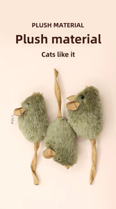 Hot bán tương tác chuột đồ chơi sang trọng chống trầy xước và mài răng tùy chỉnh mèo trêu ghẹo tự nhiên chơi đồ chơi - Product Image 6