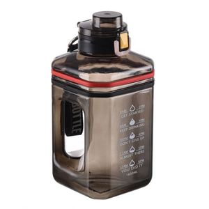 Botella de Agua Cuadrada Reforzada de 2.2 L (77 oz) sin BPA, Grande, Antiderrames, para Gimnasio y Culturismo - Product Image 1