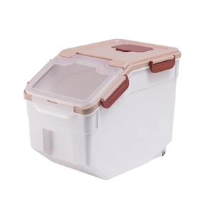 Cat and <span class=keywords><strong>Dog</strong></span> <span class=keywords><strong>Food</strong></span> <span class=keywords><strong>Storage</strong></span> Bucket Plastic Pet <span class=keywords><strong>Food</strong></span> <span class=keywords><strong>Container</strong></span> para armazenamento conveniente - Product Image 1