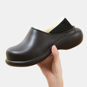 Của phụ nữ không thấm nước mùa đông giày ấm, tối giản Faux lông lót guốc, giày dép của phụ nữ - Product Image 1