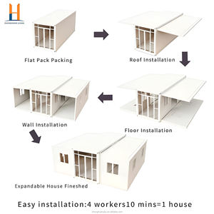Casa Prefabricada Expandible de Techo Plano de 20 pies/40 pies, Casa Plegable Pequeña para Jardín - Zhonghuan Living - Product Image 6