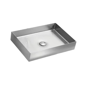Lavabo de acero inoxidable de diseño moderno, encimera de arte, pistola de fregadero, gris, Blanco, Negro, colores dorados para Villa, hoteles, baños - Product Image 4