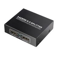 ตัวแยกสัญญาณ4K @ 60HZ,ตัวแยกสัญญาณ Hdmi 2พอร์ตตัวแยกสัญญาณ1*8 1 In 2ทางแสดงผลภาพวิดีโอและเสียง