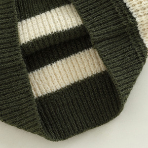 Pull en tricot rayé pour garçons, coton 12 Gg, anti-boulochage, automne 2023, vêtements pour enfants - Product Image 4