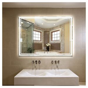 <span class=keywords><strong>Miroir</strong></span> intelligent éclairé avec écran tactile <span class=keywords><strong>TV</strong></span> tricolore à lumière réglable 2 en 1 <span class=keywords><strong>miroir</strong></span> <span class=keywords><strong>TV</strong></span> idéal pour les hôtels et les camping-cars - Product Image 1
