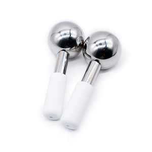Globos de hielo personalizados para el cuidado de la piel al por mayor Globos de hielo <span class=keywords><strong>Cyo</strong></span> de acero inoxidable blanco para masaje facial - Product Image 1