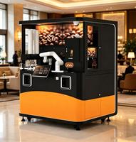 Kiosque à café robotisé Funkyplay entièrement automatique avec IA, distributeur de café robotisé, prix