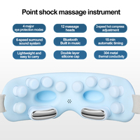 Hochwertiger 3D Kabelloser Luftdruck-Vibrations-Augenmassagegerät für Selbstpflege und Wellness mit 3 Stufen Heißkompresse & Musik