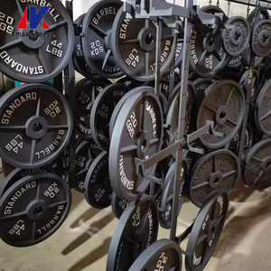 Disques de musculation professionnels 20 <span class=keywords><strong>KG</strong></span>, disques de <span class=keywords><strong>50</strong></span> mm, accessoires de gym, plaques de poids en fer pour haltères de 2,5 à 45 LB - Product Image 1