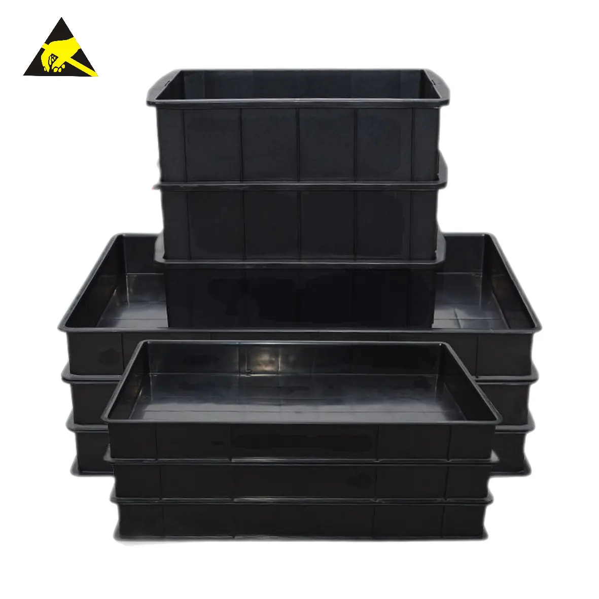 Anti-Static Plastic Component Storage Box ESD Packaging Corrugated Container Tray Pallet Bin Anti-Static Conductive Boxe