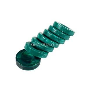 Jeu de dames en résine marbrée verte de grande taille de 1,75 à 2,0 pouces, pièces de rechange personnalisées - Product Image 4